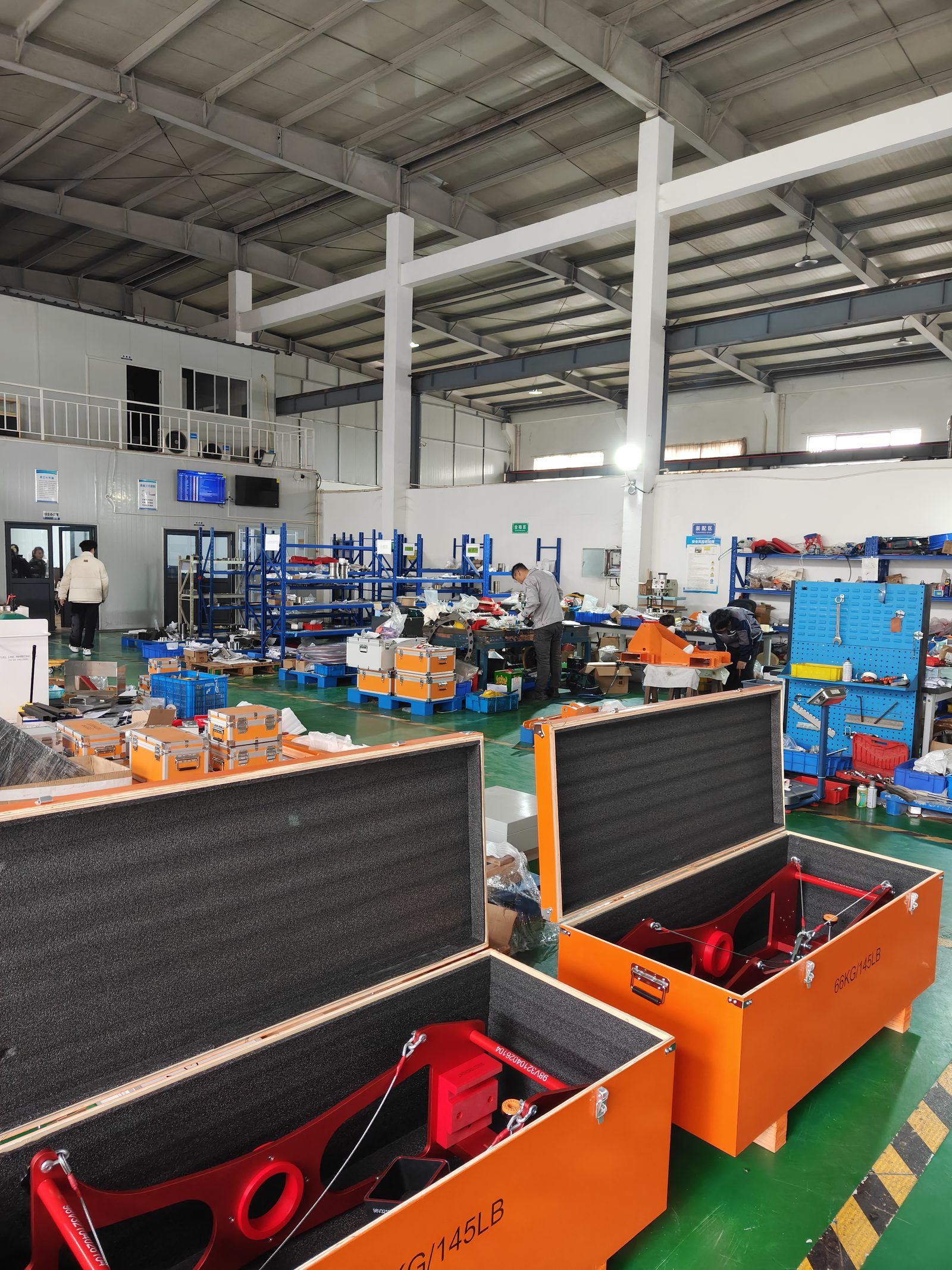 Assembly area at one of the factories visited in China